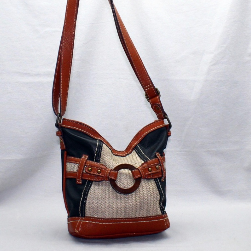 B.O.C Born of Concept Nayarit Straw Crossbody Purse
